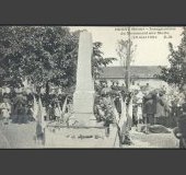 Inauguration du monument aux morts de Dugny, le 22 mai 1921. Triboulet Editions, 1921 (2Fi Dugny/13), © Archives départementales de la Seine-Saint-Denis