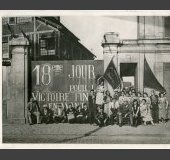 Ouvriers de l'entreprise Christofle en grève et occupée. Saint-Denis, juin 1936, Mémoires d'Humanité / Archives départementales de la Seine-Saint-Denis